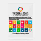 SDG-Empfangsdisplay - ESG-Transparenz-Acrylschild Acrylschild (Vorderseite)