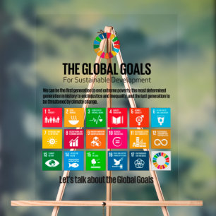 SDG-Empfangsdisplay - ESG-Transparenz-Acrylschild Acrylschild