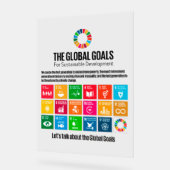SDG-Empfangsdisplay - ESG-Transparenz-Acrylschild Acrylschild (Winkel)