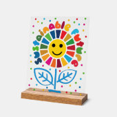 SDG Führungskraft Desk Sign - ESG Office Motivator Acrylschild (Winkel)