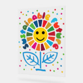 SDG Führungskraft Desk Sign - ESG Office Motivator Acrylschild (Winkel)