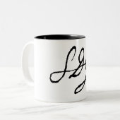 SDG Unterzeichnungs-Tasse Zweifarbige Tasse (Vorderseite Links)