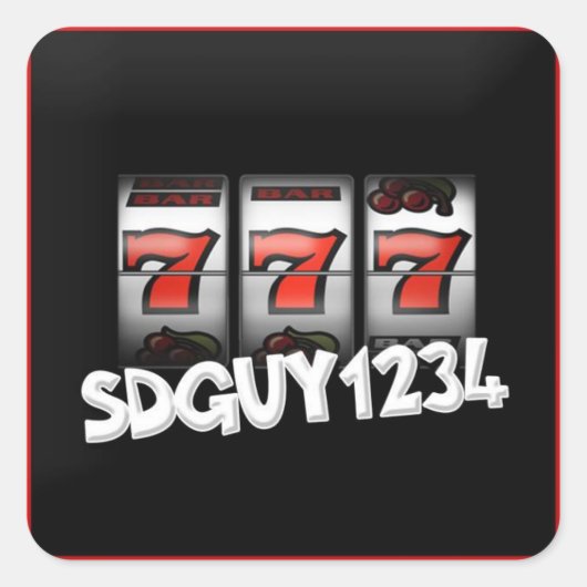 SDGuy Logo-Aufkleber Quadratischer Aufkleber (Vorderseite)