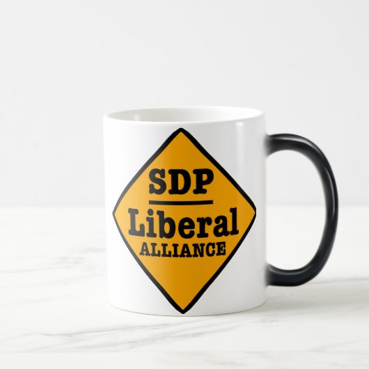 SDP liberales Alliance unterzeichnen Verwandlungstasse (Rechts)