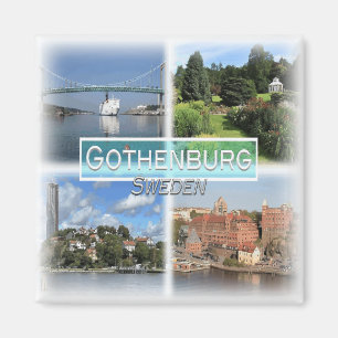 SE0025 Europa, Schweden, Göteborg, Kühlschrank Magnet