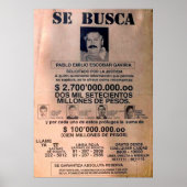 SE BUSCA ESCOBAR 1 POSTER (Vorne)