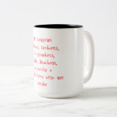 "se compran..." Becher Zweifarbige Tasse (VorderseiteRechts)