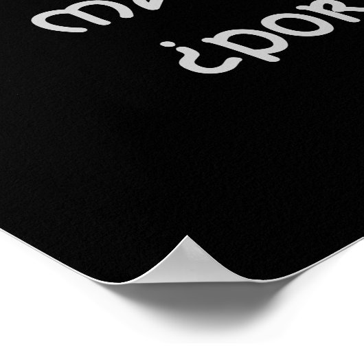 Se dice de mi Texte Tango Poster (Ecke)