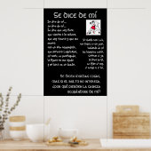 Se dice de mi Texte Tango Poster (Küche)