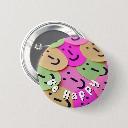 Se Feliz Button (Vorne & Hinten)