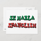 Se Habla Spanglish Postkarte (Vorne/Hinten)