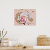 Se levanto blanco poster (Küche)