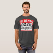 Se Renta Borracho Mens Graphic Funny Spanisch T-Shirt (Vorne ganz)