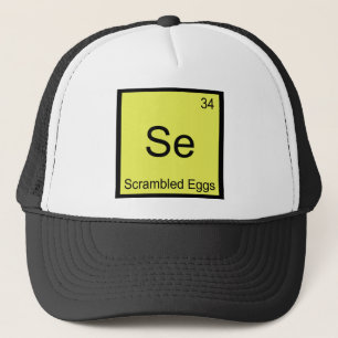 Se - Rührei Lustiges Chemie-Element-Symbol Truckerkappe