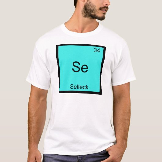 Se - Selleck Chemistry Element Symbol Funny Magnum T-Shirt (Vorderseite)