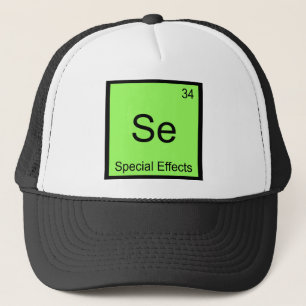 Se - Spezialeffekte Lustiges Chemie-Element-Shirt Truckerkappe