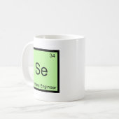 SE - System Engineer Funny Chemistry Element T-Shi Kaffeetasse (Vorderseite Links)