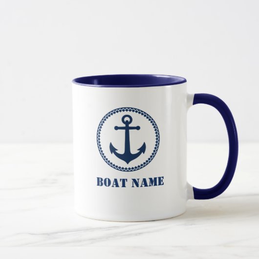 Sea Anchor Add Boat Name Tasse sa0a (Rechts)