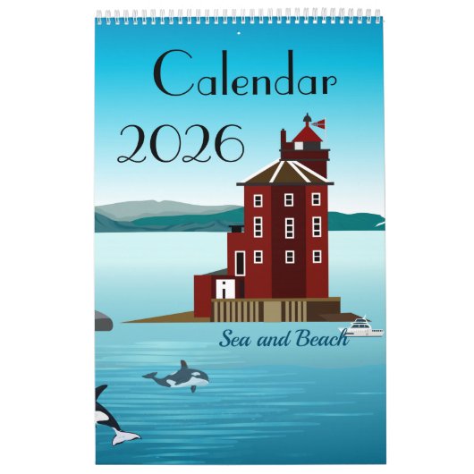 Sea and Beach Calendar Kalender (Titelbild)