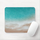 Sea and Beach from Above Cool Abstract Art Mousepad (Mit Mouse)