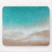 Sea and Beach from Above Cool Abstract Art Mousepad (Vorne)