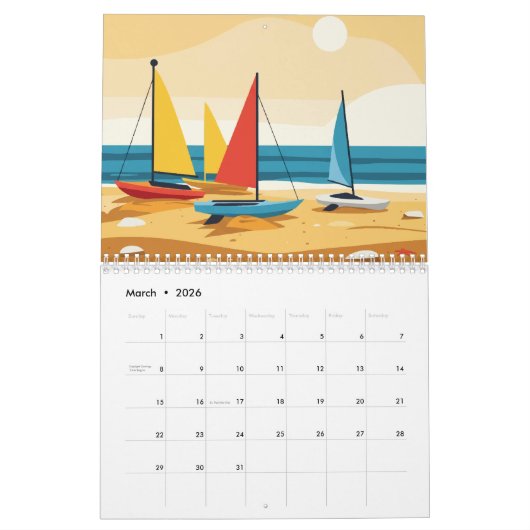 Sea and beach kalender (Mär 2026)