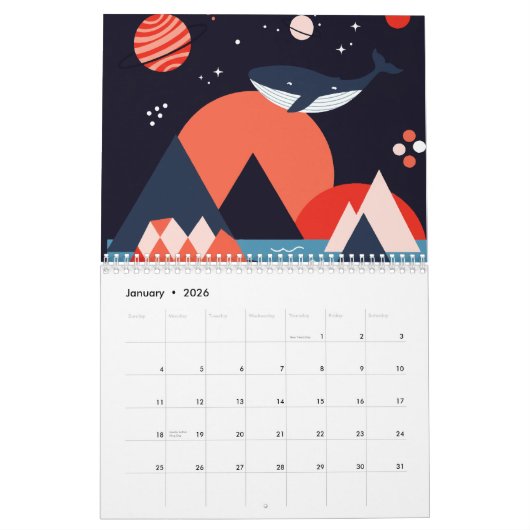 Sea and beach kalender (Jan 2026)