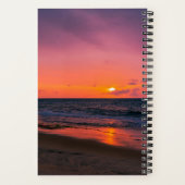 Sea and Sunset Notebook Notizblock (Rückseite)