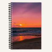 Sea and Sunset Notebook Notizblock (Vorderseite)