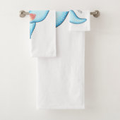 Sea angel cartoon illustriert badhandtuch set (Insitu)