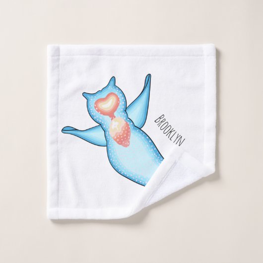 Sea angel cartoon illustriert badhandtuch set (Waschlappen)