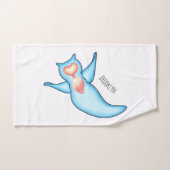Sea angel cartoon illustriert badhandtuch set (Handtuch)