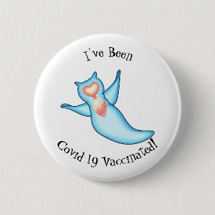 Sea angel cartoon illustriert button