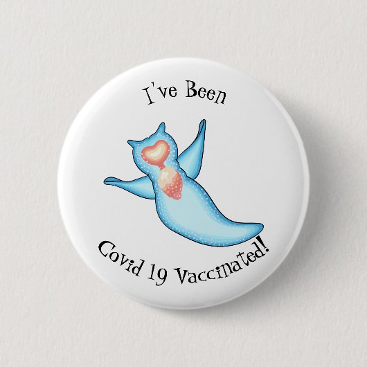Sea angel cartoon illustriert button (Vorderseite)