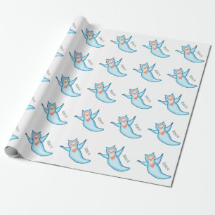 Sea angel cartoon illustriert geschenkpapier