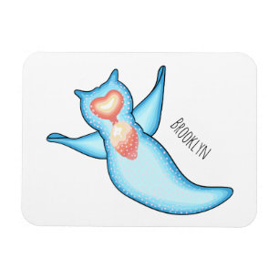 Sea angel cartoon illustriert magnet