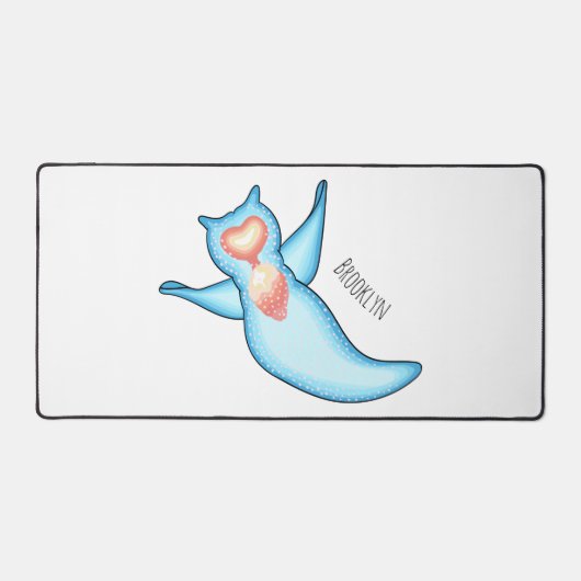 Sea angel cartoon illustriert schreibtischunterlage (Vorderseite)