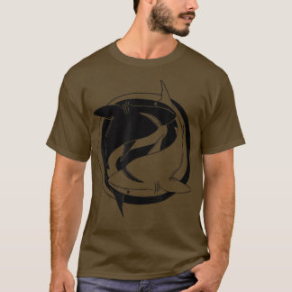 Sea Animal Ying Yang Shark T-Shirt