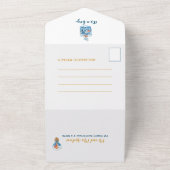 Sea Animals Baby Boy Baby Dusche All In One Einladung (Außenbereich)