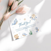 Sea Animals Baby Dusche Danke Karte