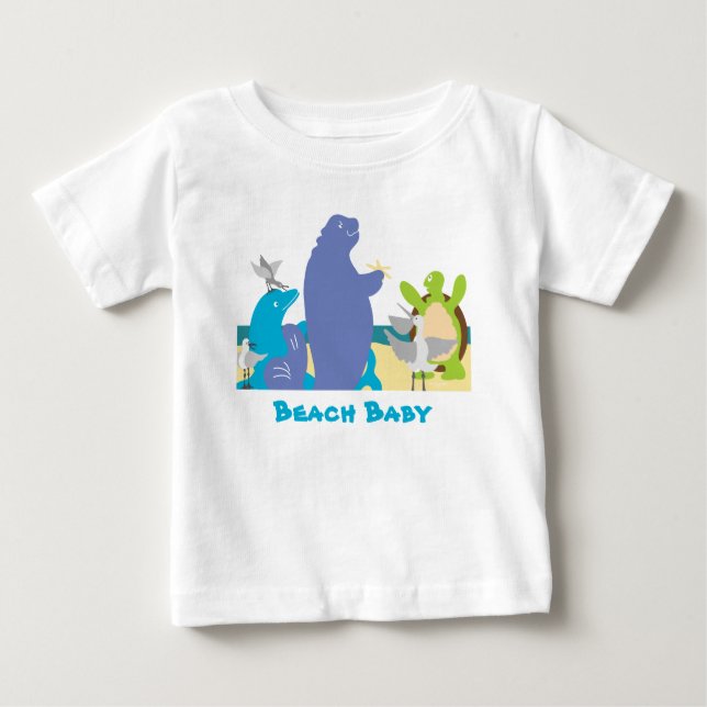 Sea Animals Beach T - Shirt (Vorderseite)