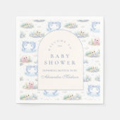 Sea Animals Elegant Arch Baby Shower Serviette (Vorderseite)