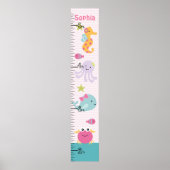 Sea Animals Ocean Life Growth Chart Behielt auf 8x Poster (Vorne)