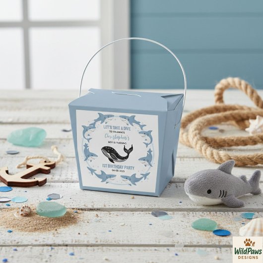 Sea Animals Shark 1st Birthday | Under the Sea  Geschenkschachtel