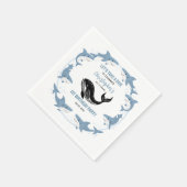 Sea Animals Shark 1st Birthday | Under the Sea Serviette (Ecke)