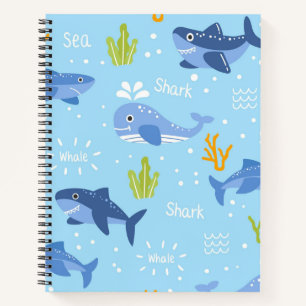 Sea Animals Spiral Notebook Notizblock