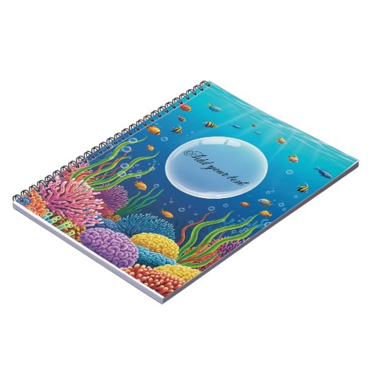 Sea Animations Kids-Notebook - Unterwasser-Ozean-A Notizblock (Linke Seite)