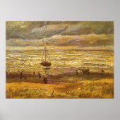 Sea at Scheveningen by Vincent van Gogh Poster (Vorne)