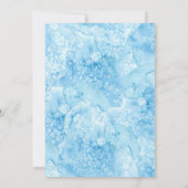 Sea & Beach Summer Wedding Seepferd Paare Dusche Einladung (Rückseite)