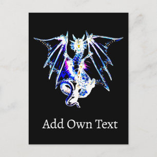 Sea Beast Fantasy Dragon Feiertagspostkarte